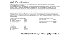 Desktop Screenshot of games.wallworm.com